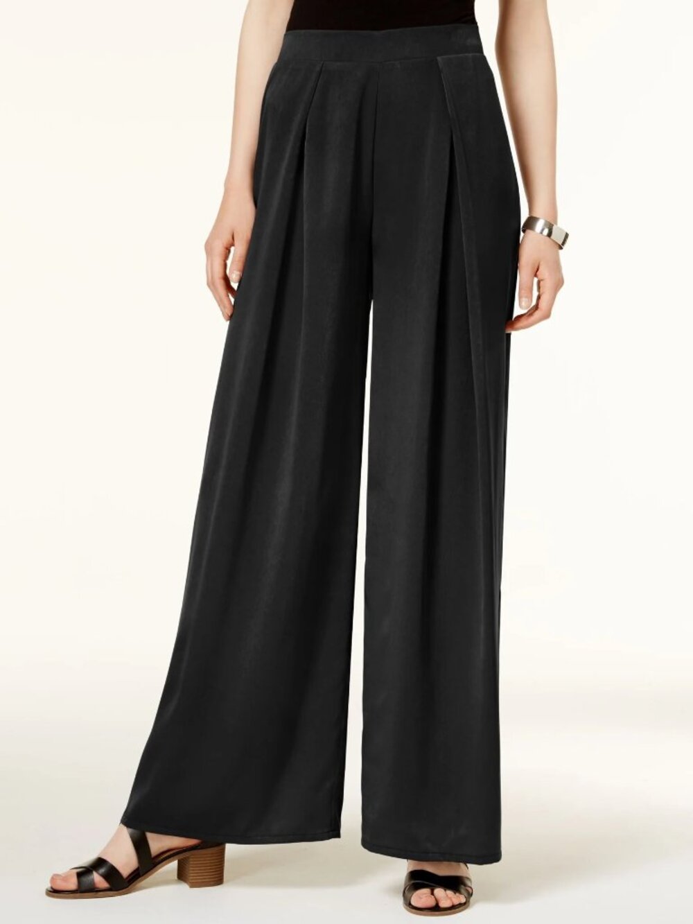 Dress Pants, Wide Leg, Pleated